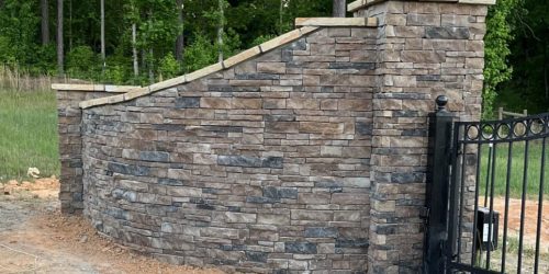 Retaining Wall, Landscaping Wall, Stone Wall, Flower Bed